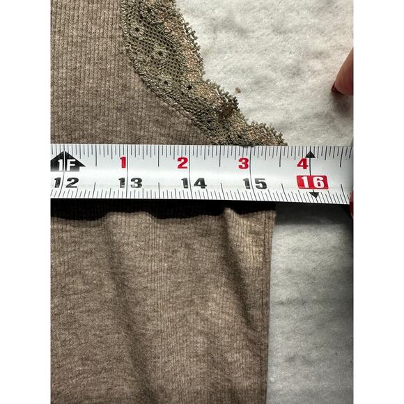 American Eagle Outfitters Brown Lace Trim Tank Top - Picture 4 of 8